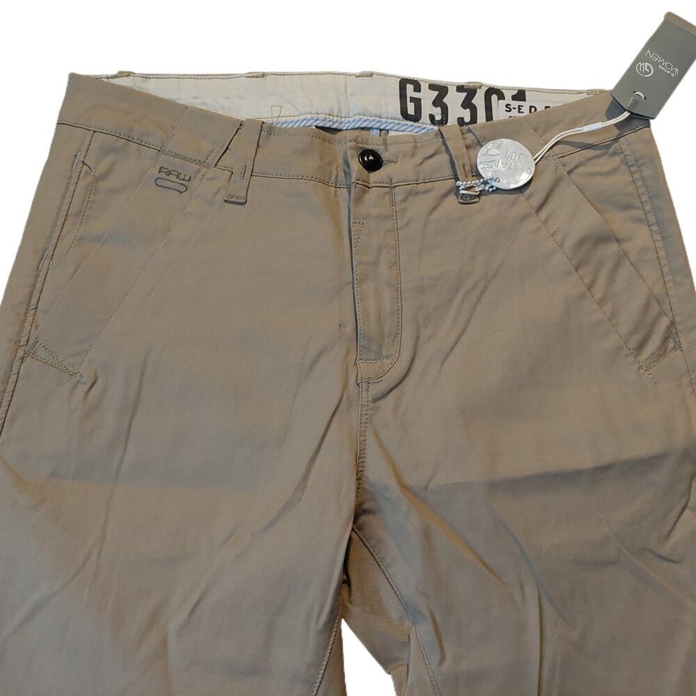 G-Star Raw 3301 Laundry Bronson Loose Tapered Chino Twill Pants Trousers Sz 26 - Picture 6 of 11